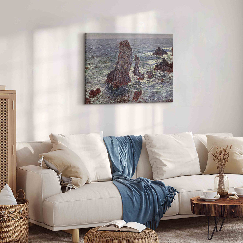 Gleznas reprodukcija - Claude Monet - The Rocks at Belle Ile