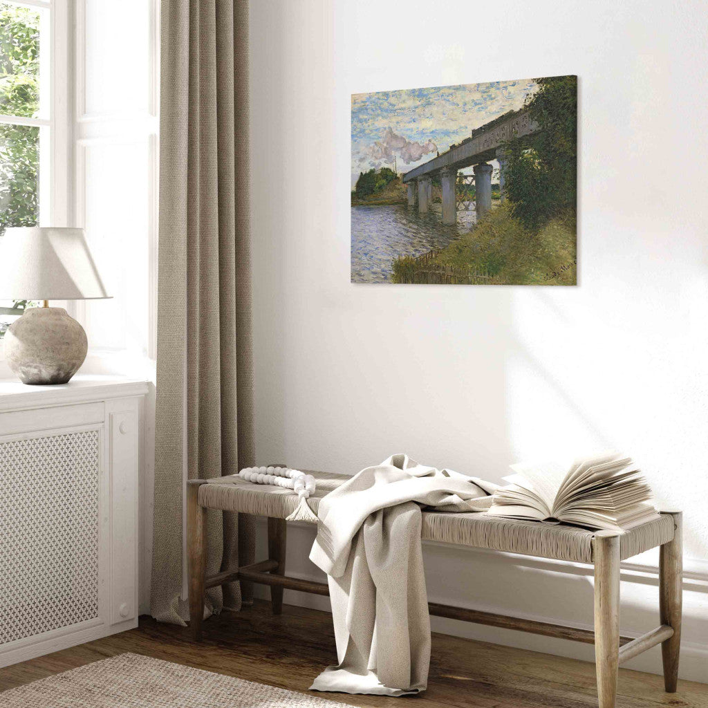 Gleznas reprodukcija - Claude Monet - The Railway Bridge at Argenteuil
