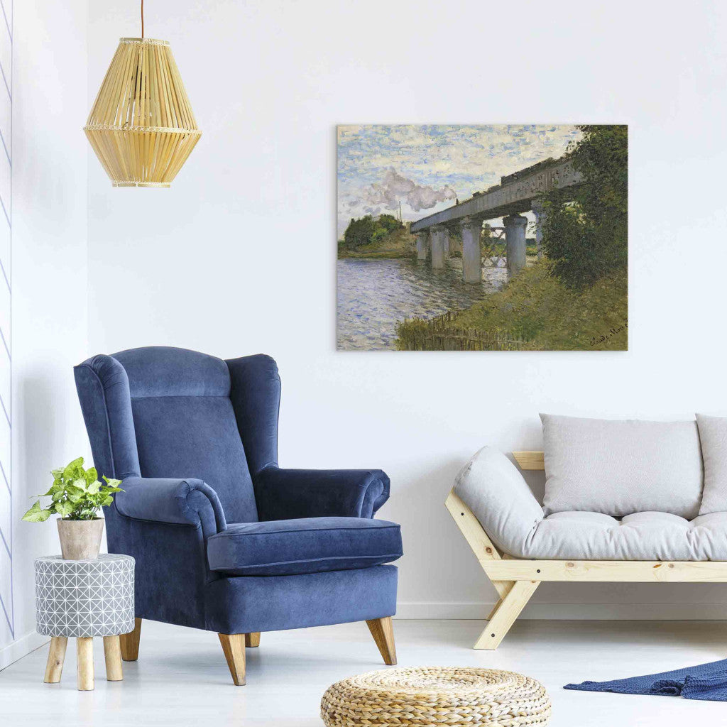 Gleznas reprodukcija - Claude Monet - The Railway Bridge at Argenteuil
