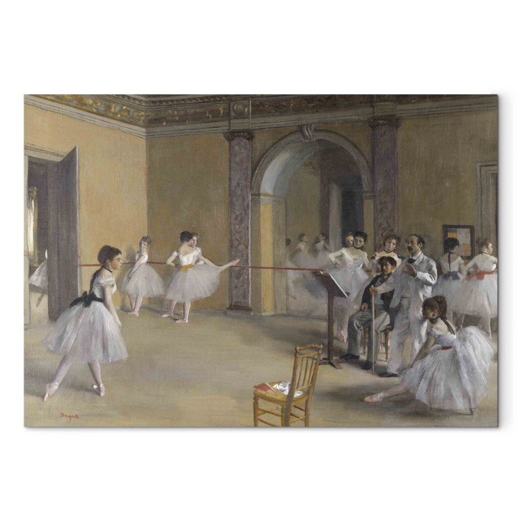 Gleznas reprodukcija - Edgar Degas - The Dance Foyer at the Opera on the rue Le Peletier