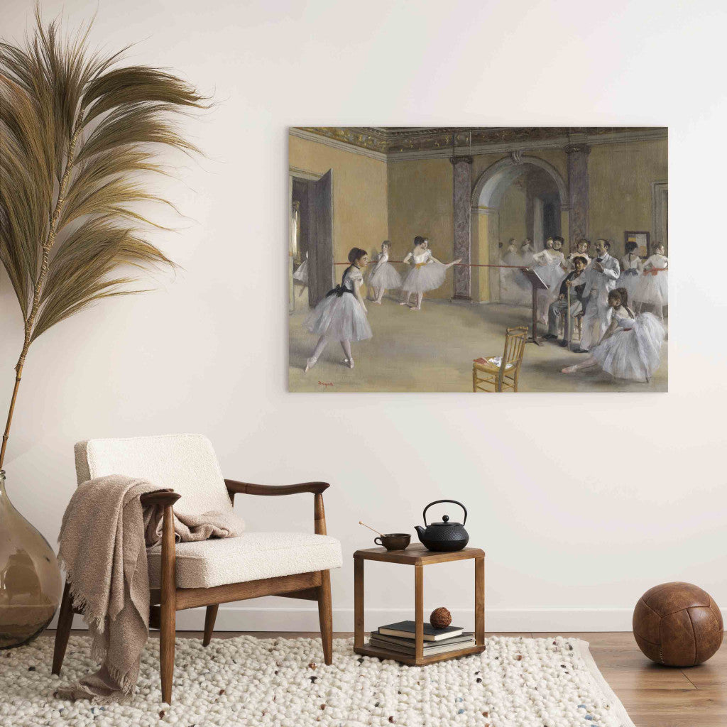 Gleznas reprodukcija - Edgar Degas - The Dance Foyer at the Opera on the rue Le Peletier