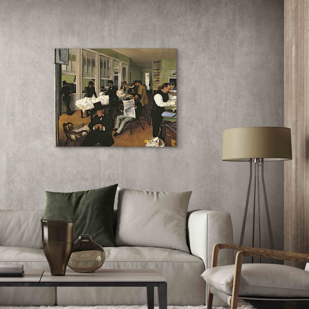 Gleznas reprodukcija - Edgar Degas - The Cotton Exchange, New Orleans