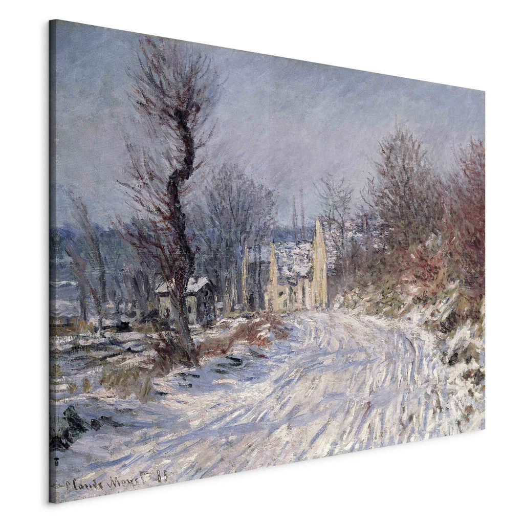 Gleznas reprodukcija - Claude Monet - The Road to Giverny, Winter