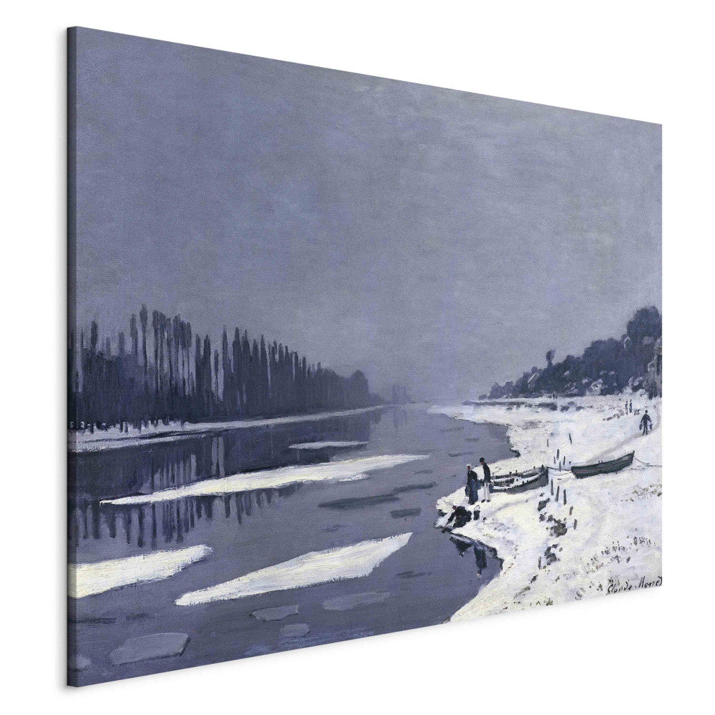 Gleznas reprodukcija - Claude Monet - Ice on the Seine at Bougival