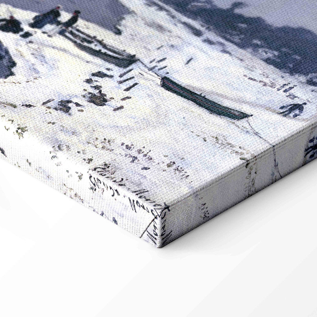 Gleznas reprodukcija - Claude Monet - Ice on the Seine at Bougival