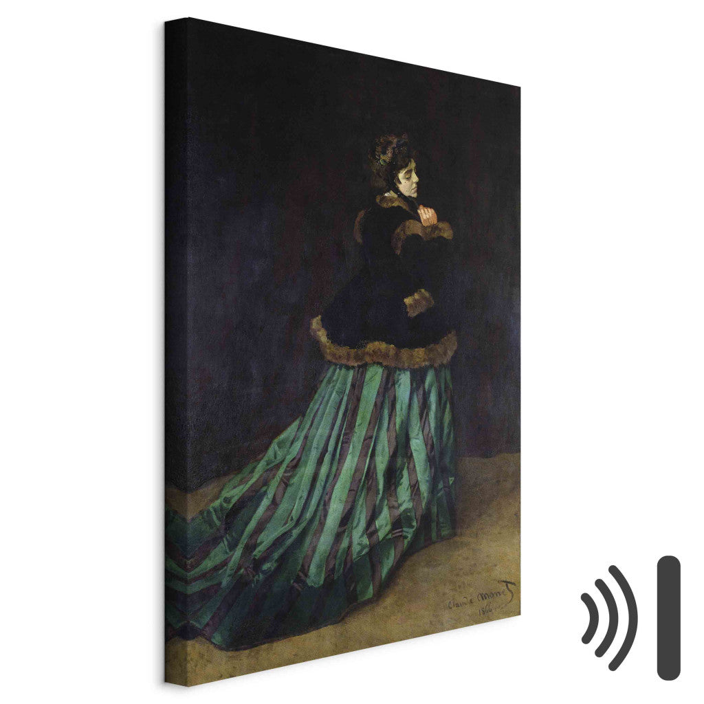 Gleznas reprodukcija - Claude Monet - Camille, or The Woman in the Green Dress