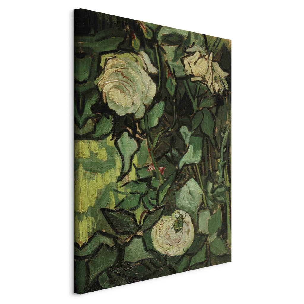 Gleznas reprodukcija - Vincent van Gogh - Roses and Beetle