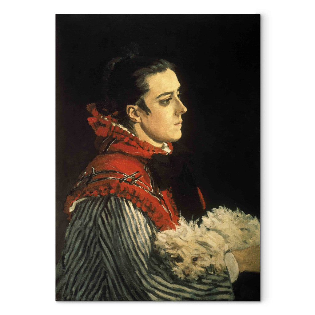 Gleznas reprodukcija - Claude Monet - Camille au petit chien