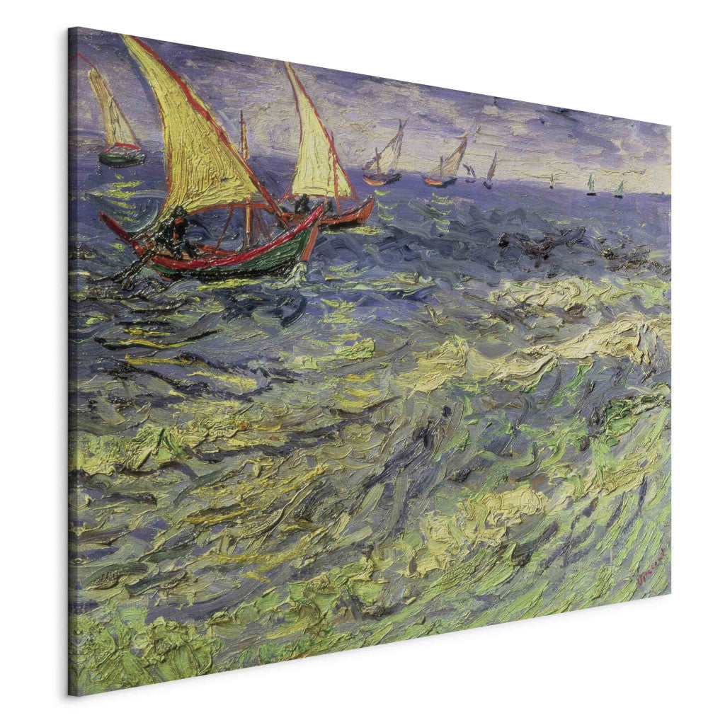 Gleznas reprodukcija - Vincent van Gogh - Seascape at Saintes -Maries (View of Mediterranean)