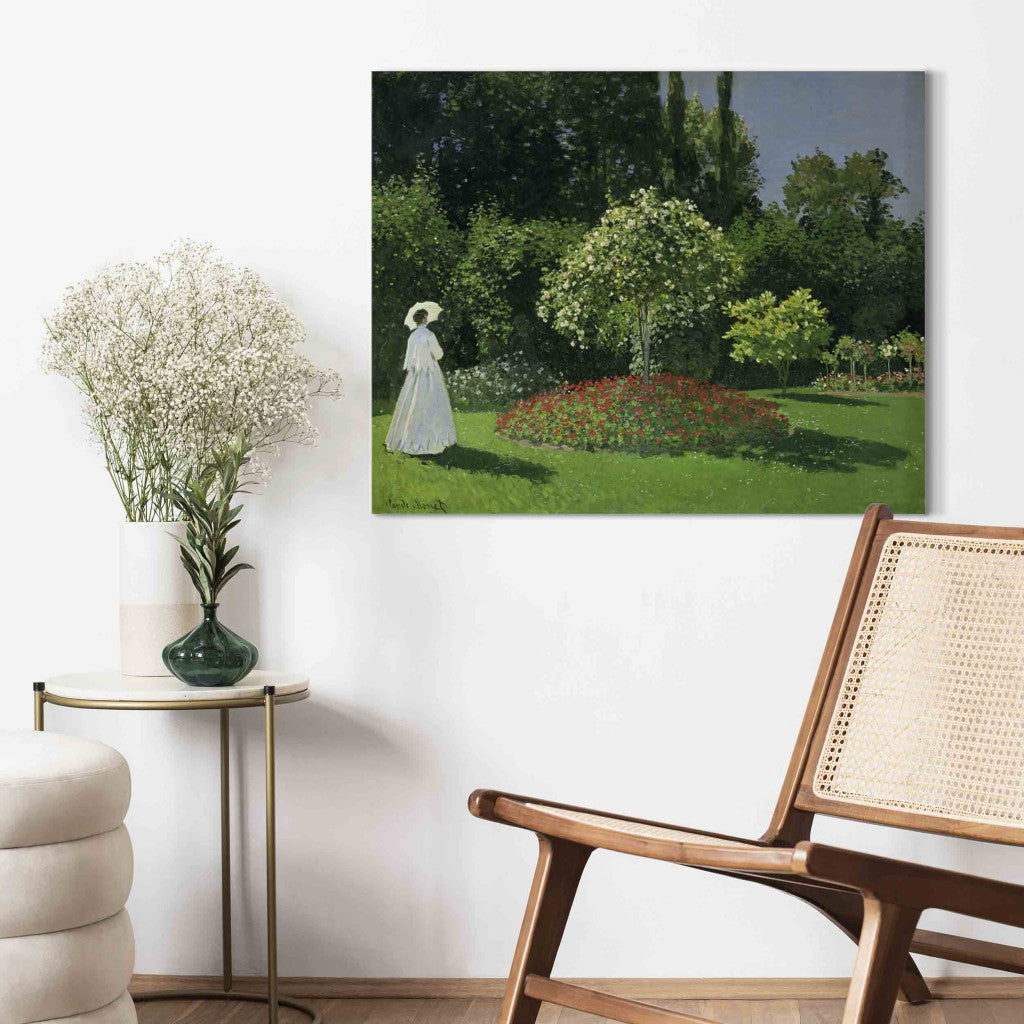 Gleznas reprodukcija - Claude Monet - Woman in a Garden
