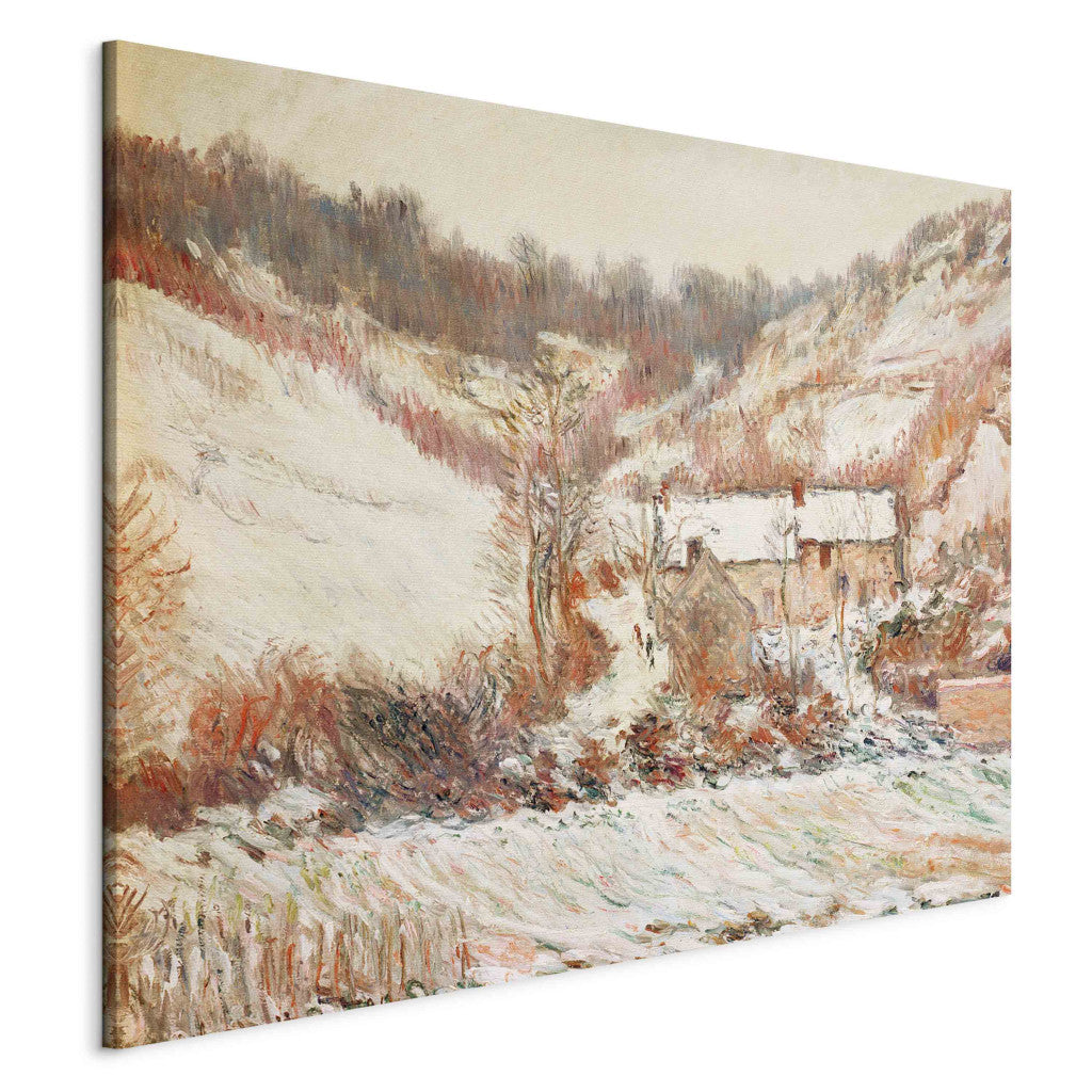 Gleznas reprodukcija - Claude Monet - Effet du neige a Falaise (Snowy atmosphere near Falaise)