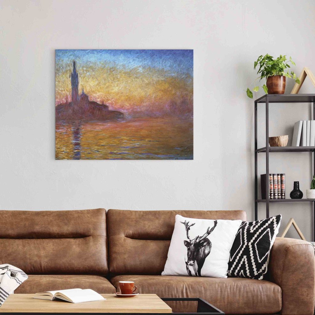 Gleznas reprodukcija - Claude Monet - Twilight, Venice