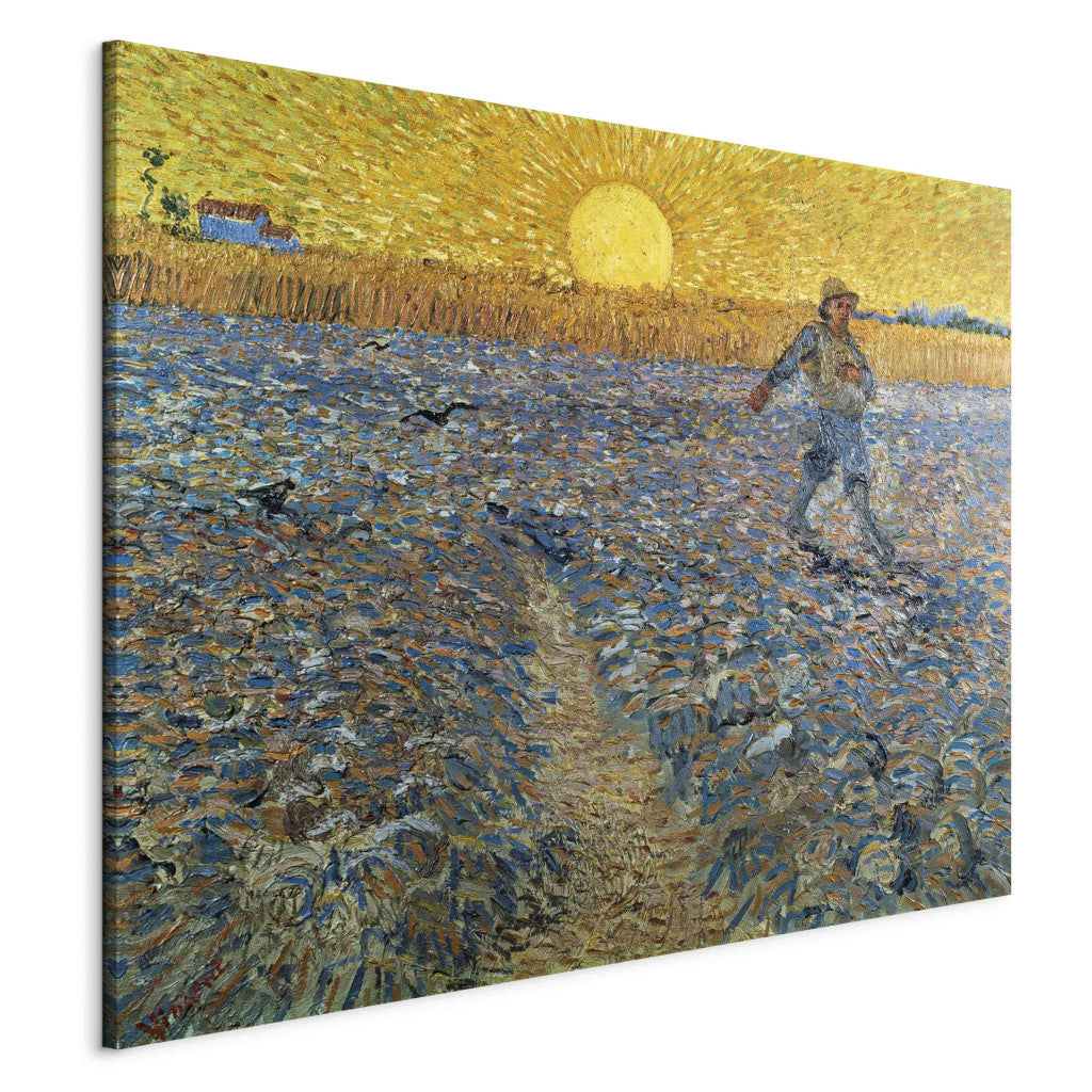 Gleznas reprodukcija - Vincent van Gogh - Sower at Sunset