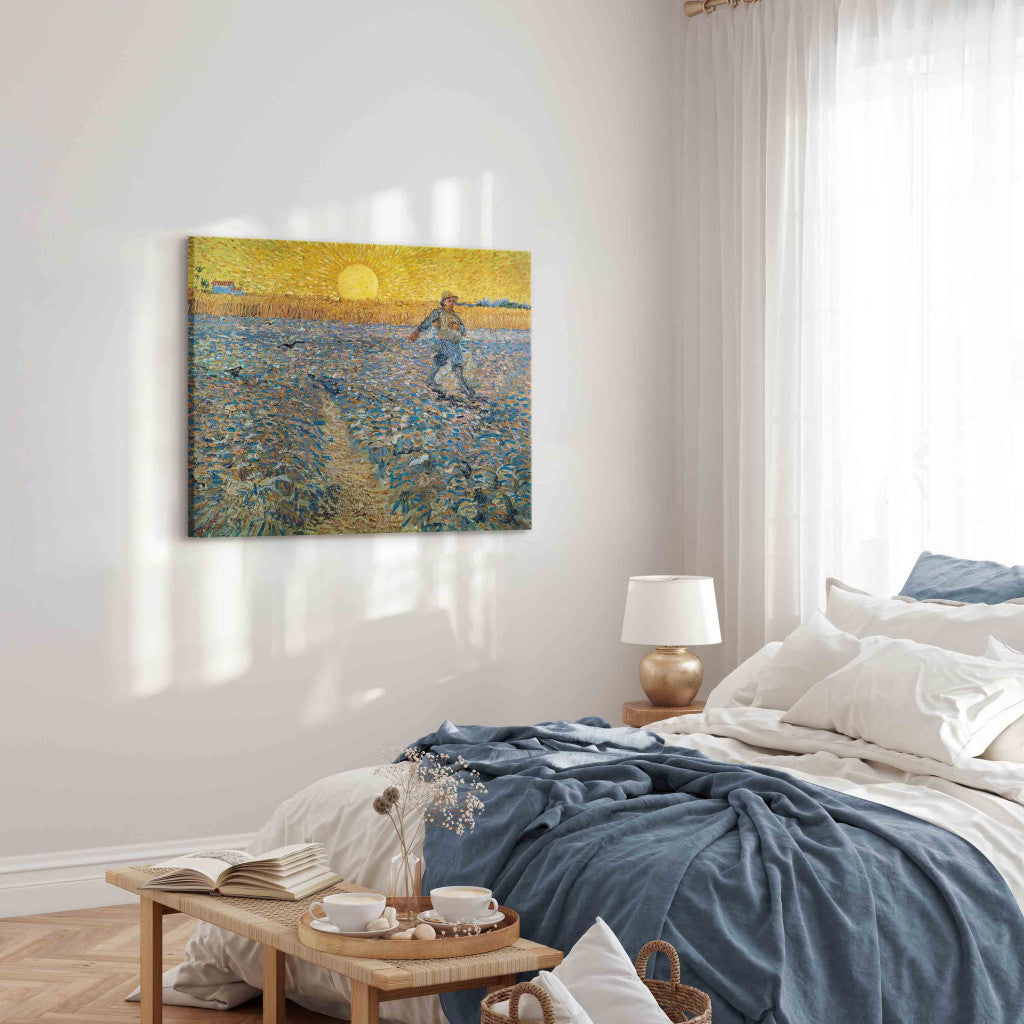 Gleznas reprodukcija - Vincent van Gogh - Sower at Sunset