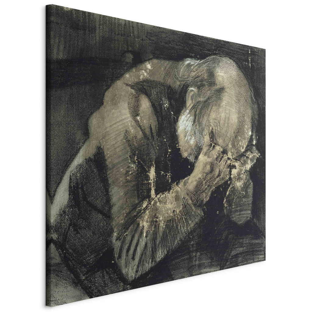 Gleznas reprodukcija - Vincent van Gogh - Man with his head in his hands