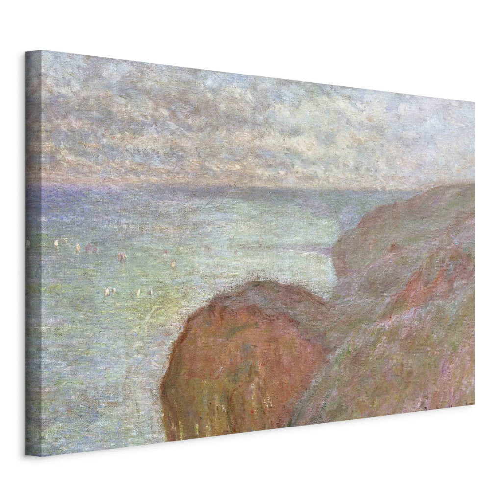 Gleznas reprodukcija - Claude Monet - Sur la Falaise pres Dieppe, ciel nuageux