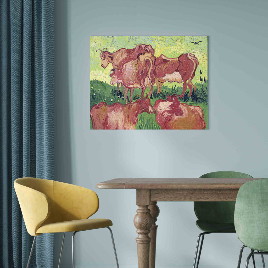 Gleznas reprodukcija - Vincent van Gogh - Cows