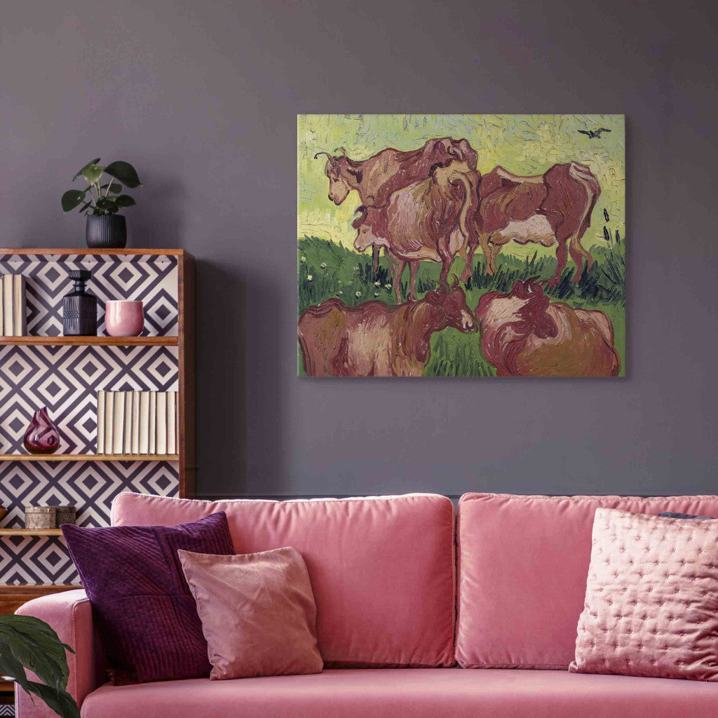 Gleznas reprodukcija - Vincent van Gogh - Cows