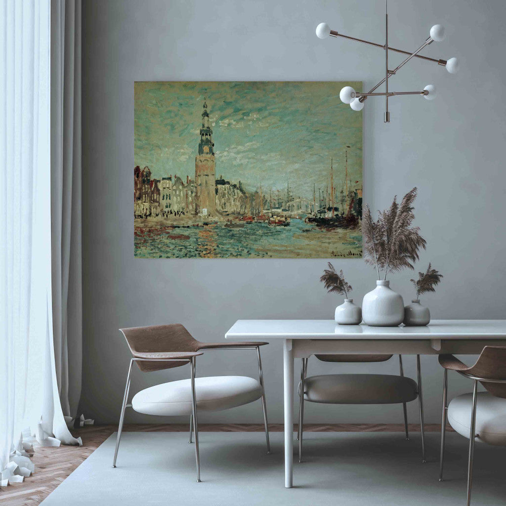 Gleznas reprodukcija - Claude Monet - Vue de la Tour Montalban, Amsterdam