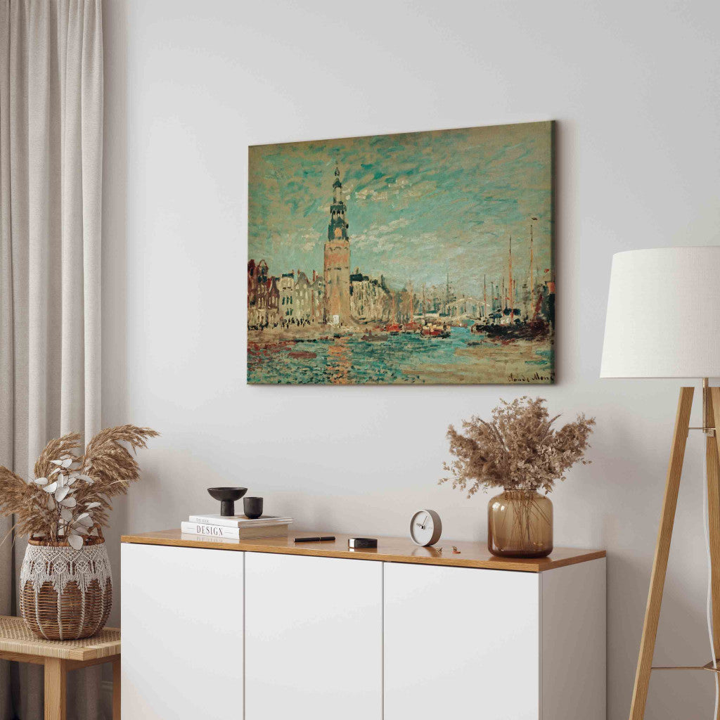 Gleznas reprodukcija - Claude Monet - Vue de la Tour Montalban, Amsterdam