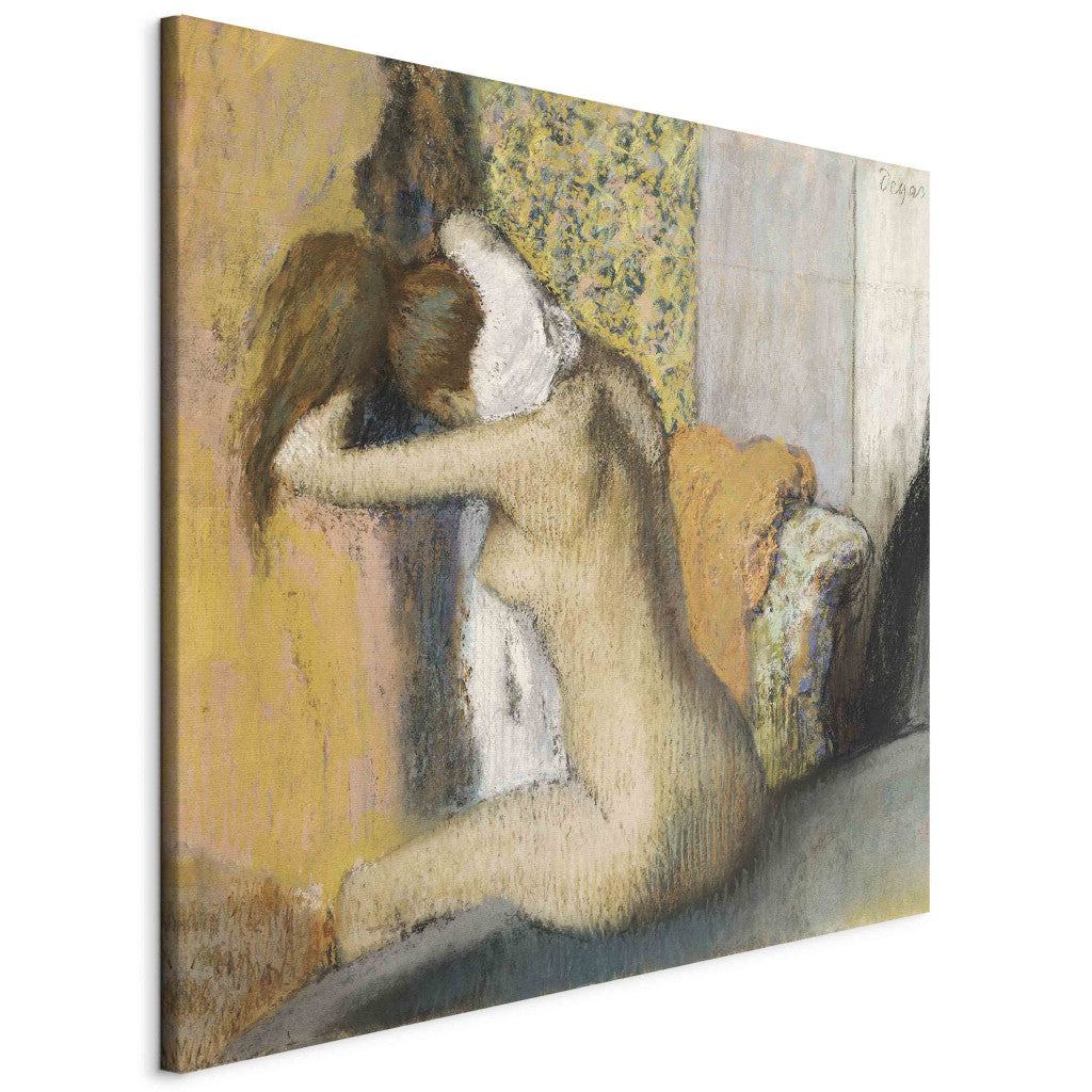 Gleznas reprodukcija - Edgar Degas - After the Bath, Woman Drying her Neck