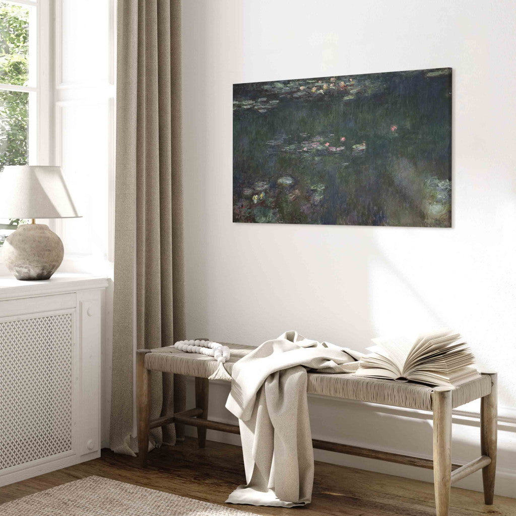 Gleznas reprodukcija - Claude Monet - Waterlilies: Green Reflections (2. versija)