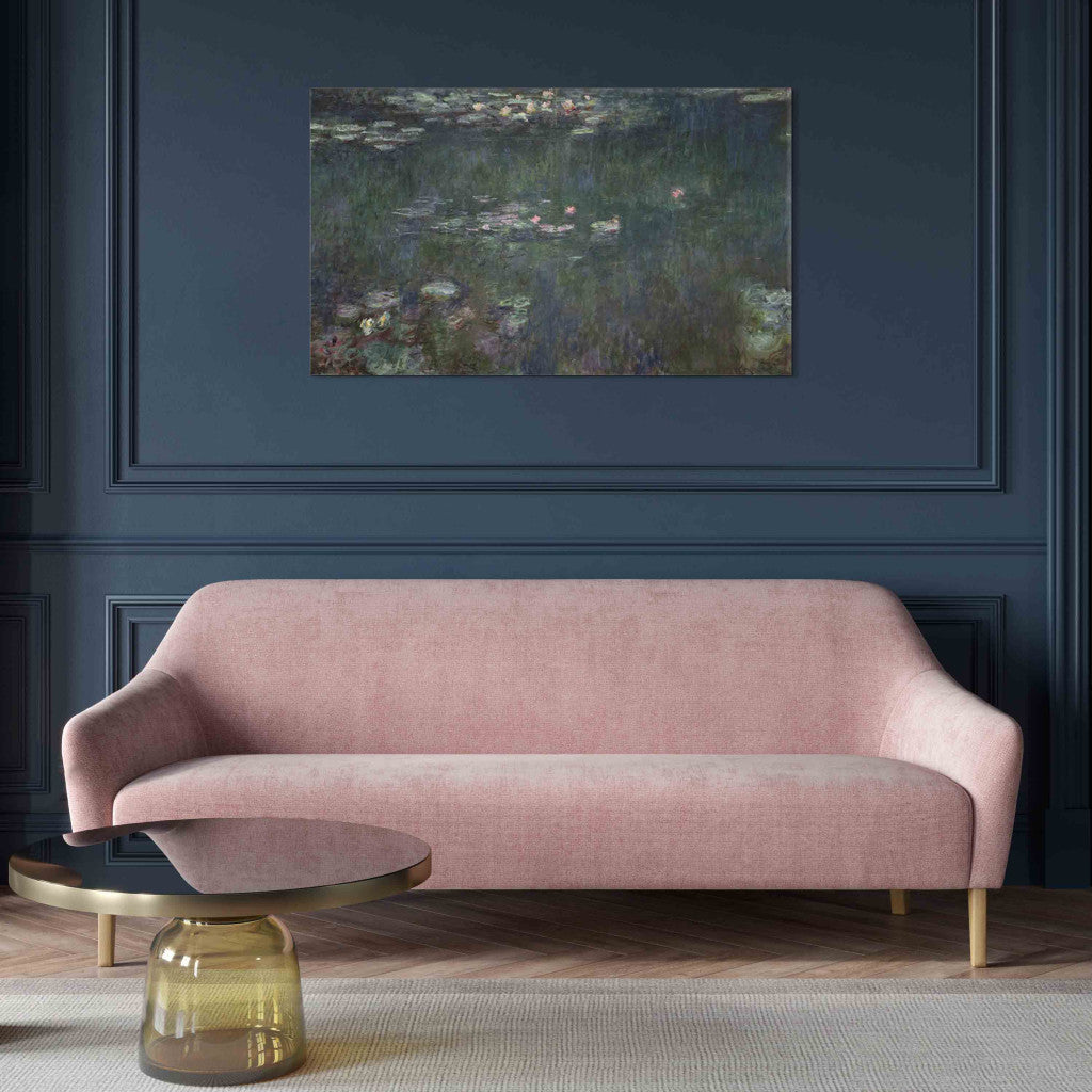 Gleznas reprodukcija - Claude Monet - Waterlilies: Green Reflections (2. versija)
