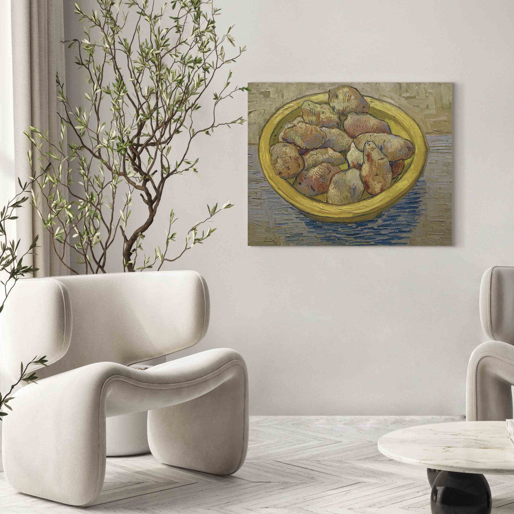 Gleznas reprodukcija - Vincent van Gogh - Still Life: Potatoes in a Yellow Dish