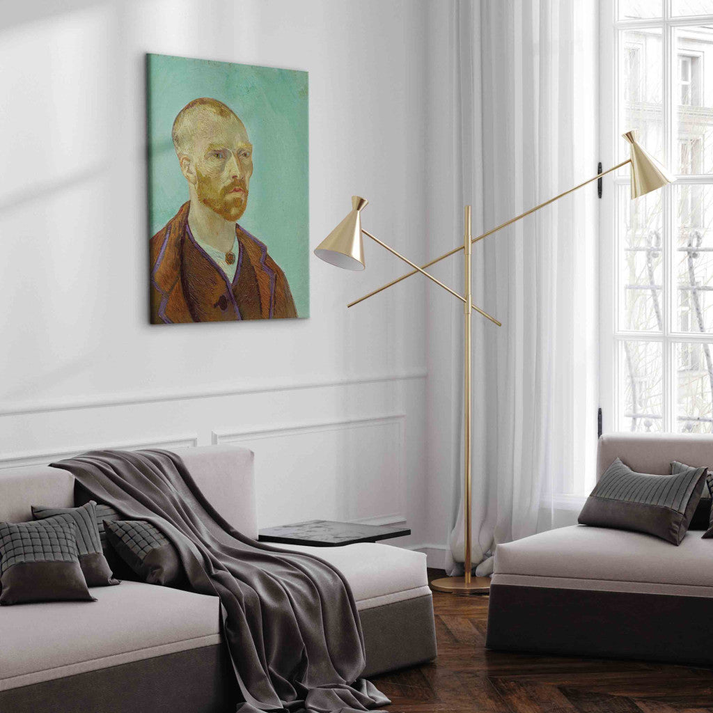 Gleznas reprodukcija - Vincent van Gogh - Selfportrait dedicated to Paul Gauguin