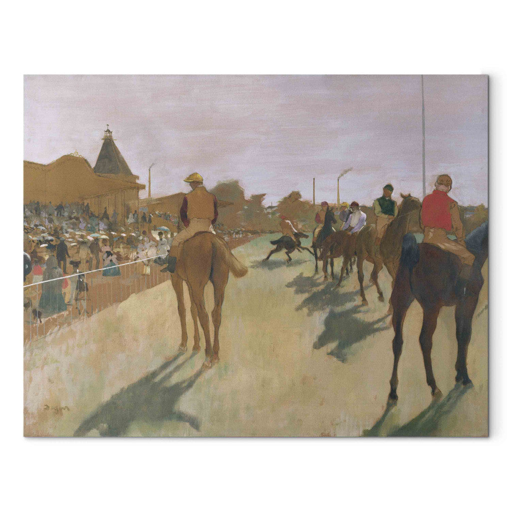 Gleznas reprodukcija - Edgar Degas - The Parade, or Race Horses in front of the Stands