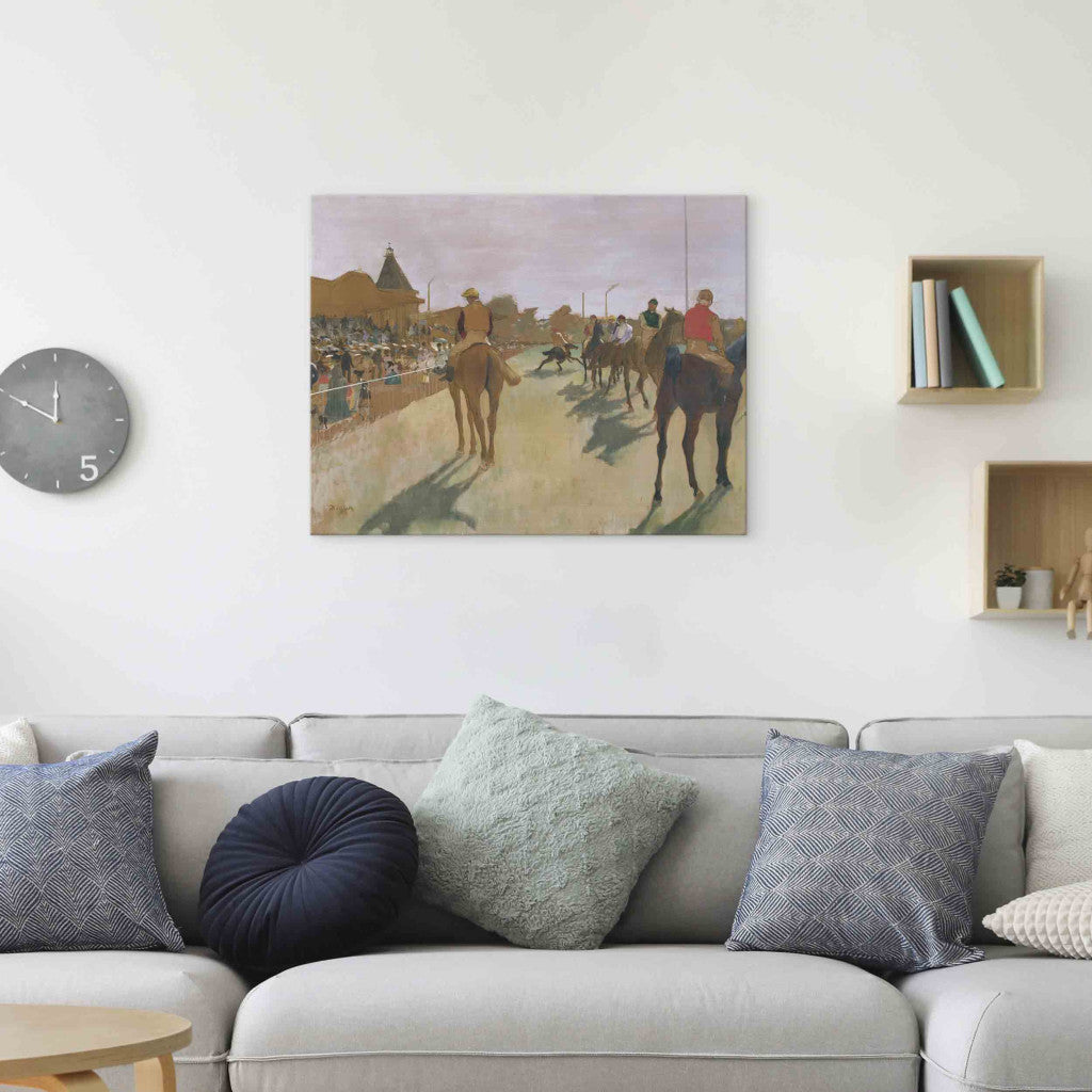 Gleznas reprodukcija - Edgar Degas - The Parade, or Race Horses in front of the Stands