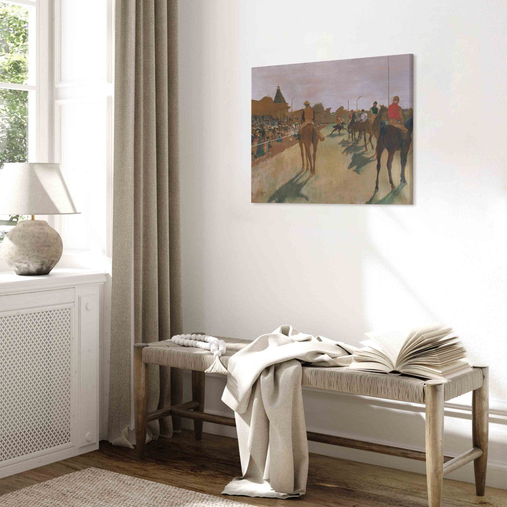 Gleznas reprodukcija - Edgar Degas - The Parade, or Race Horses in front of the Stands