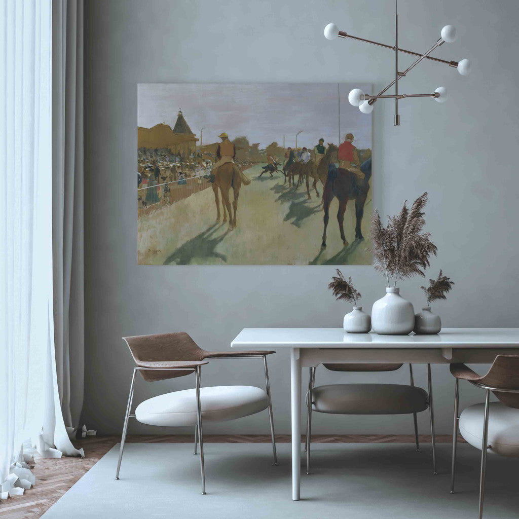 Gleznas reprodukcija - Edgar Degas - The Parade, or Race Horses in front of the Stands