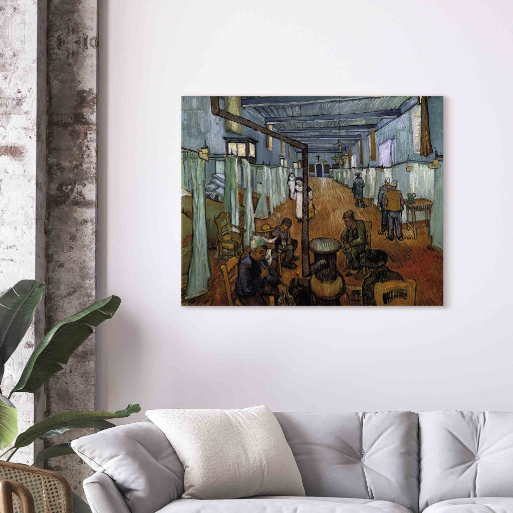 Gleznas reprodukcija - Vincent van Gogh - Dormitory at the Hospital in Arles