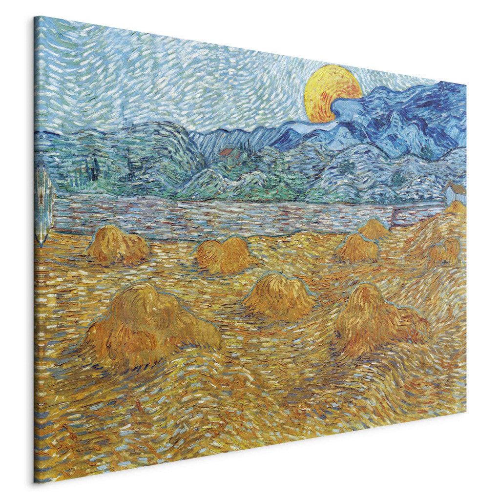 Gleznas reprodukcija - Vincent van Gogh - Evening landscape with rising moon