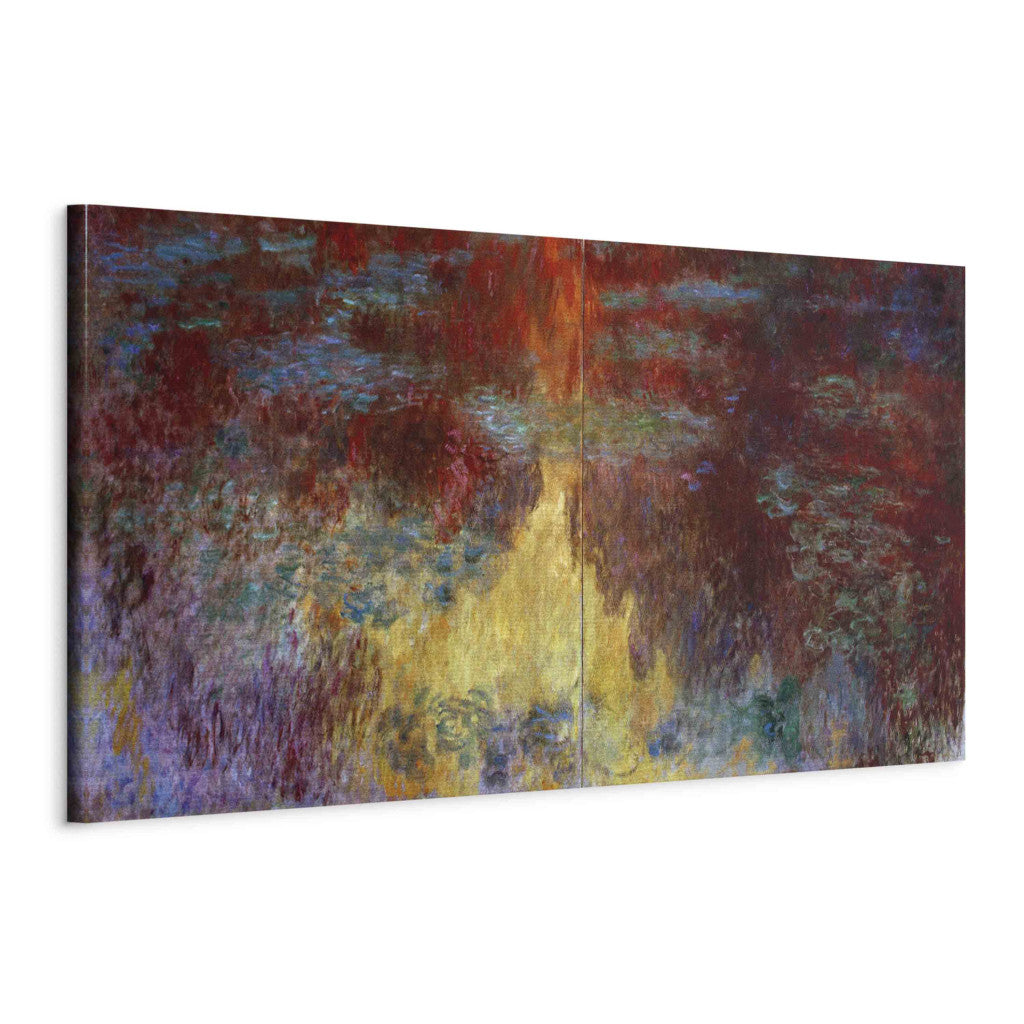 Gleznas reprodukcija - Claude Monet - Le bassin aux nympheas, le soir