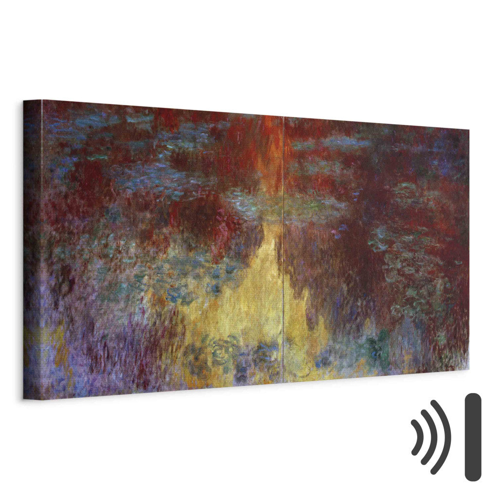 Gleznas reprodukcija - Claude Monet - Le bassin aux nympheas, le soir