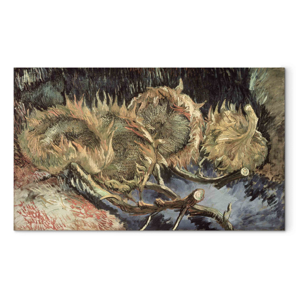 Gleznas reprodukcija - Vincent van Gogh - Four sunflowers gone to seed