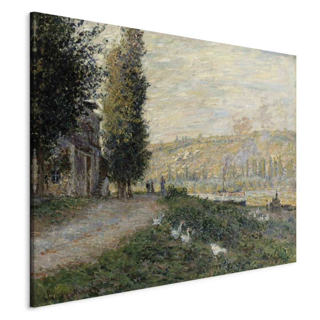 Gleznas reprodukcija - Claude Monet - Embankment of the Seine near Lavacourt