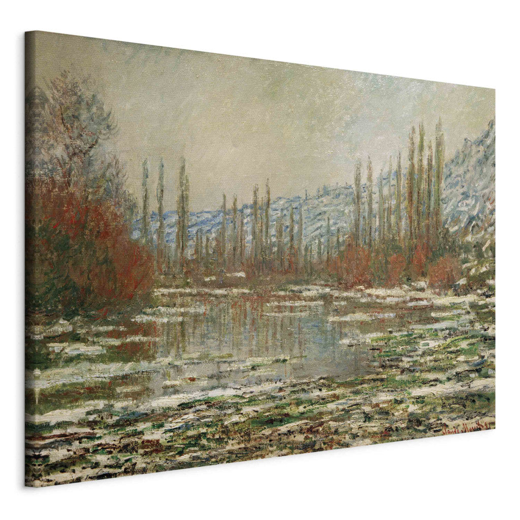 Gleznas reprodukcija - Claude Monet - The Thaw at Vetheuil