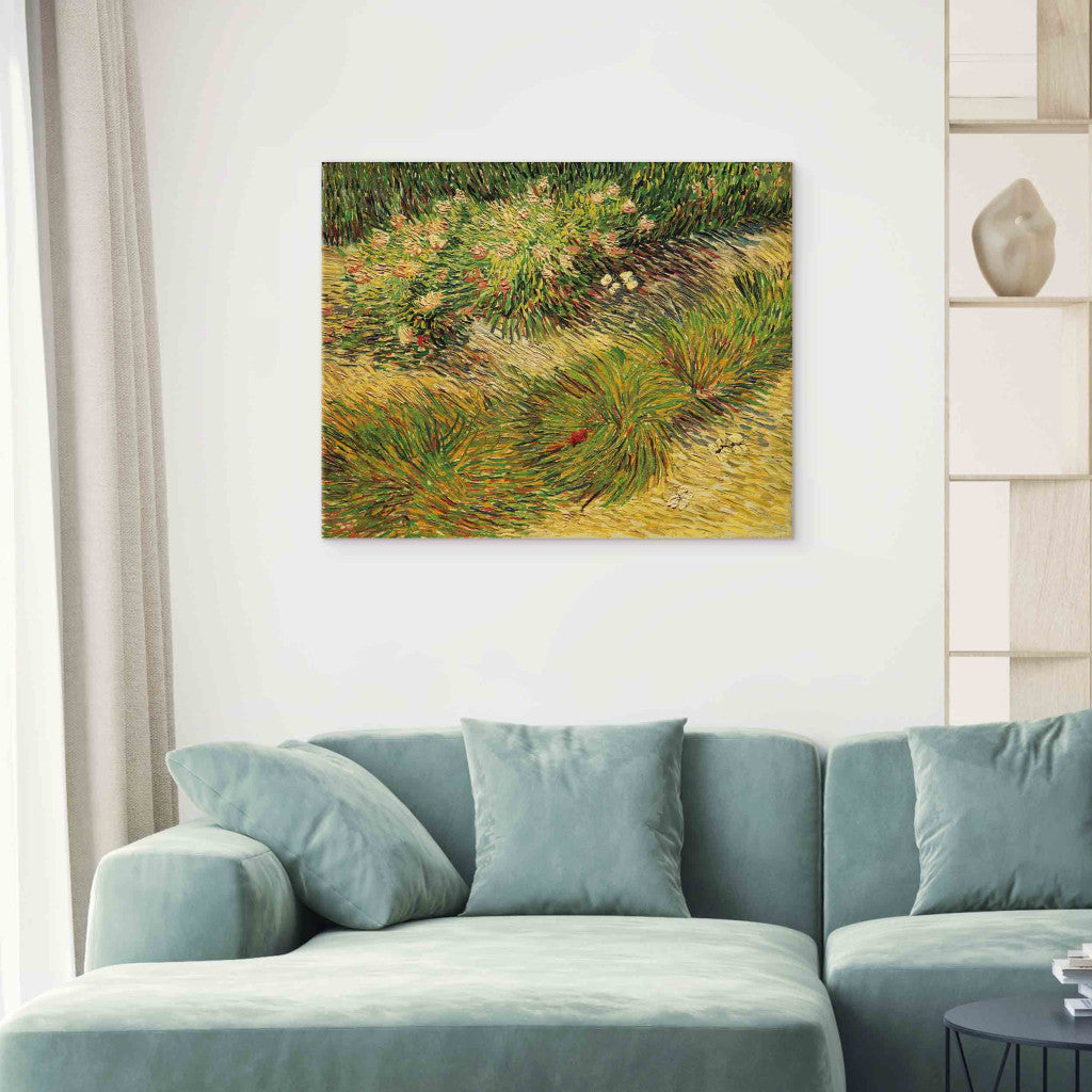 Gleznas reprodukcija - Vincent van Gogh - Butterflies and Flowers