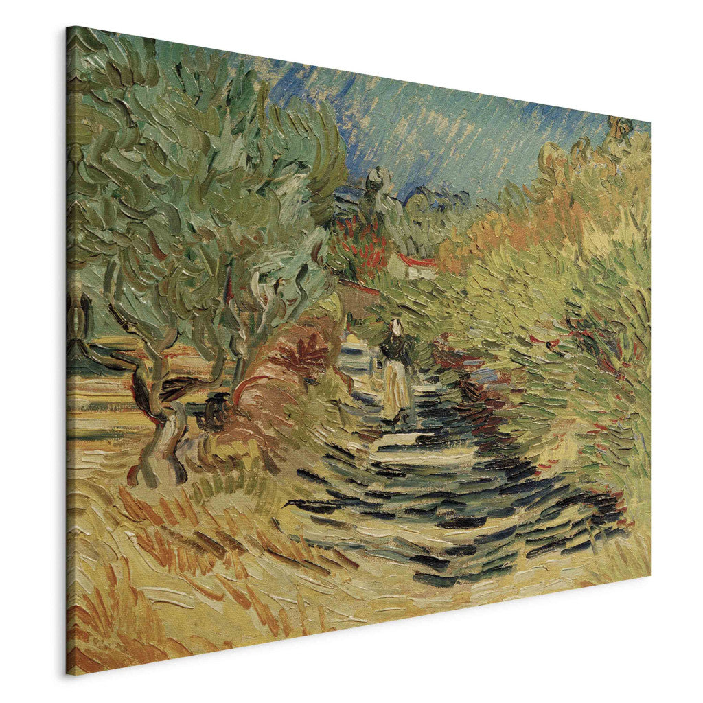 Gleznas reprodukcija - Vincent van Gogh - Path at Saint -Remy