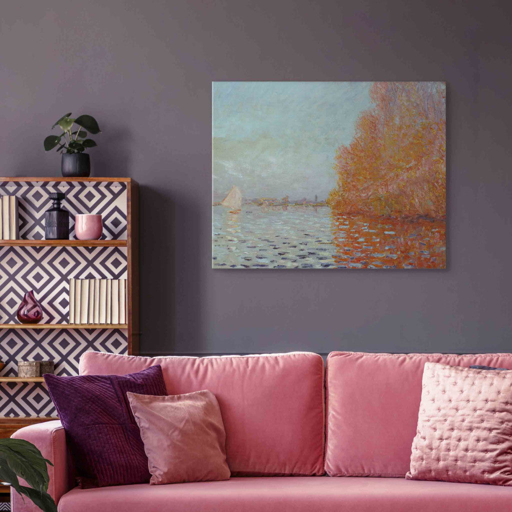 Gleznas reprodukcija - Claude Monet - River landscape, autumn
