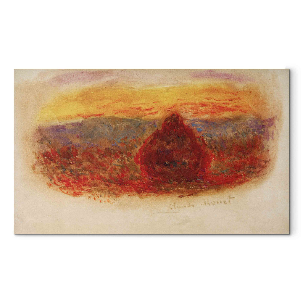 Gleznas reprodukcija - Claude Monet - Meule, soleil couchant