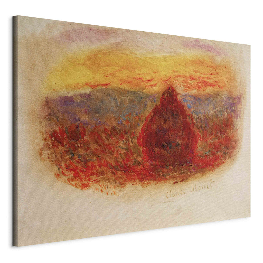 Gleznas reprodukcija - Claude Monet - Meule, soleil couchant