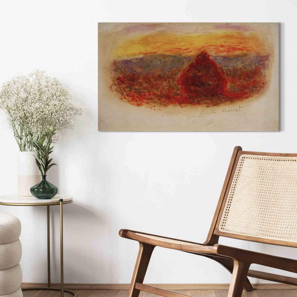 Gleznas reprodukcija - Claude Monet - Meule, soleil couchant