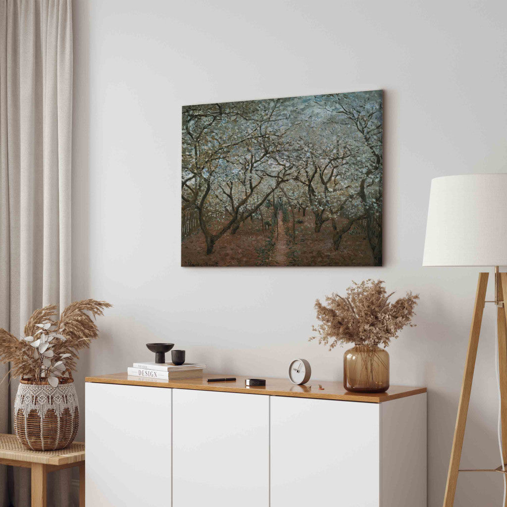 Gleznas reprodukcija - Claude Monet - Vergen en fleurs, Vetheuil