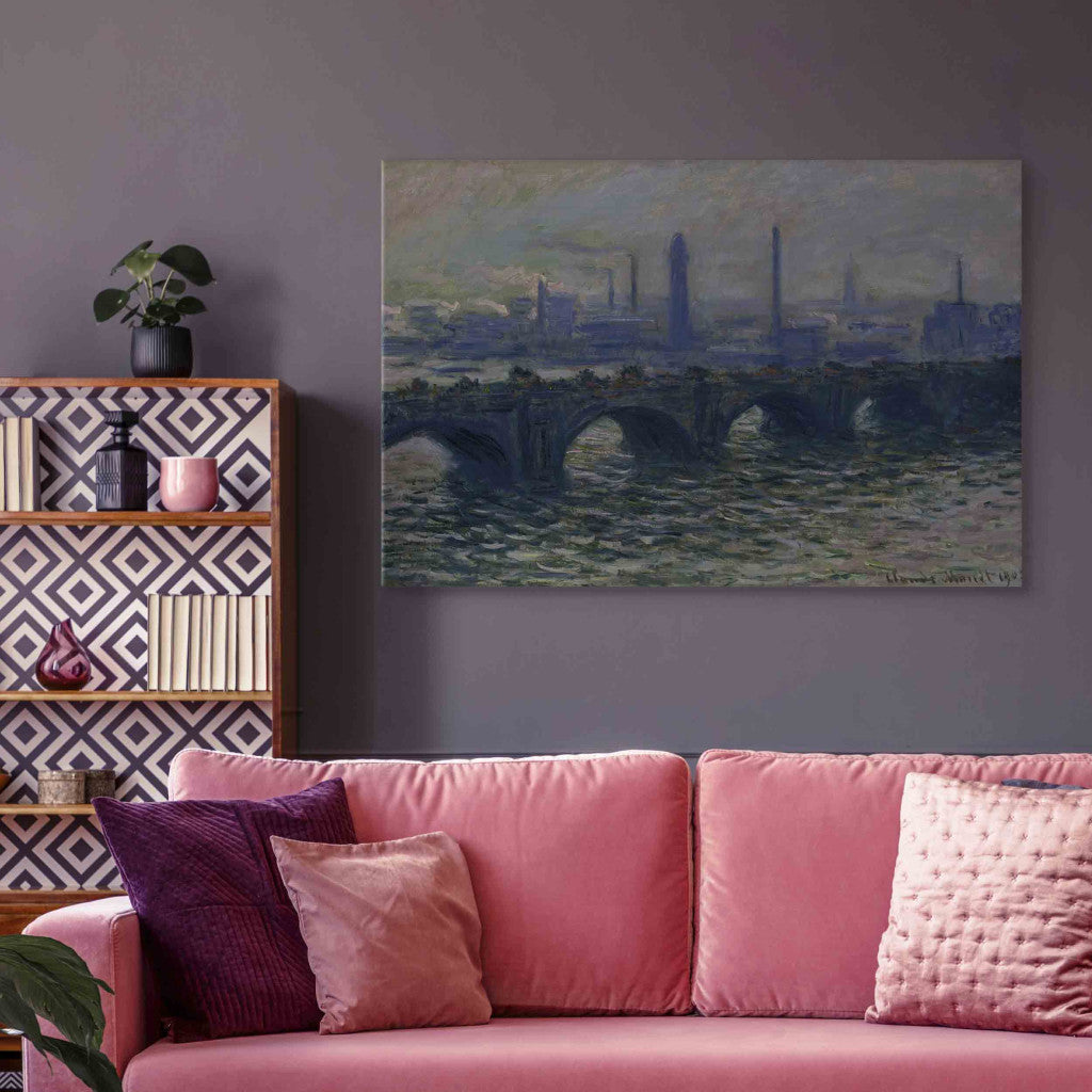 Gleznas reprodukcija - Claude Monet - Waterloo Bridge (2. versija)