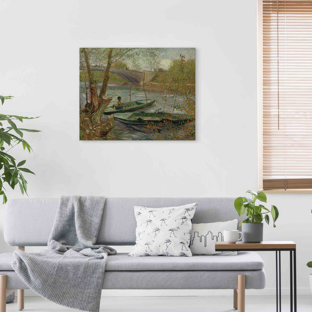Gleznas reprodukcija - Vincent van Gogh - Fishing in Spring, the Pont de Clichy (Asnieres)