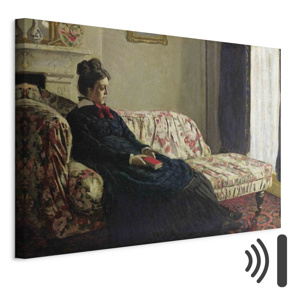 Gleznas reprodukcija - Claude Monet - Meditation, or Madame Monet on the Sofa